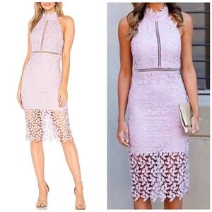 NWT Bardot Lace Lavender Purple Gemma Dress, 10